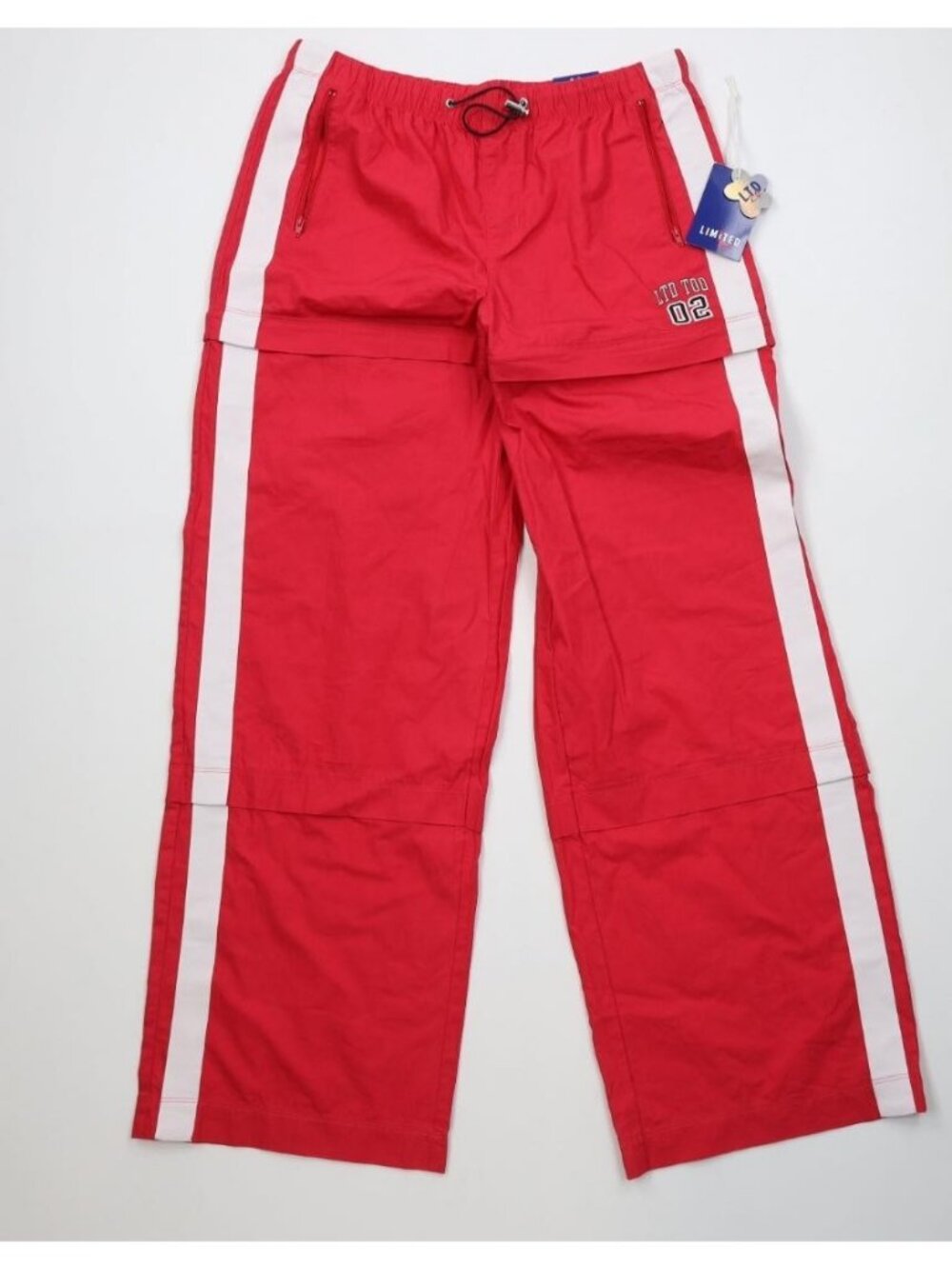 Deadstock Vtg 90s Y2K Babydoll Womens XS Convertible Wide Leg Pants Shorts Capri